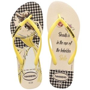 Disney Havaianas Belle Beauty and the Beast Yellow